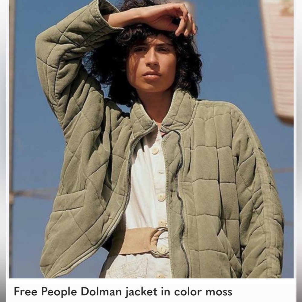 Free People Dolman Jacket in Moss